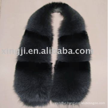 Real fox fur collar